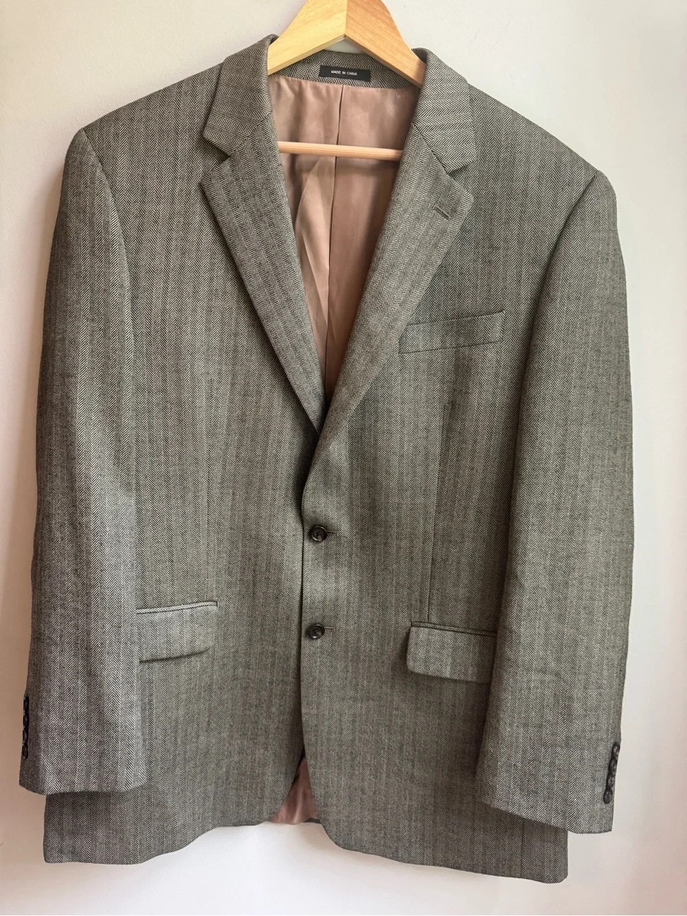 Ralph Lauren Gray Pinstripe Sport Coat Trendy Blazer Coat